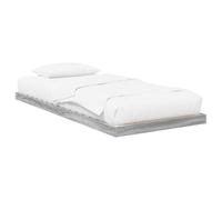 Owoxanthellate Cadre de lit de sol, 75 x 190 cm, en bois dérivé du bois, futon, minimaliste, robuste, lit simple, loft, lit d'invités