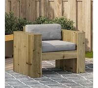 Owoxanthellate Canapé de jardin en pin imprégné en autoclave, avec accoudoirs, pour balcon, terrasse, meubles de jardin, design moderne, robuste et durable, pour salon d'extérieur