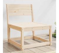 Owoxanthellate Canapé de jardin en pin massif - 63,5 x 73 x 78 cm - Design moderne à lattes - Robuste et durable - Pour jardin, terrasse, balcon et jardin d'hiver