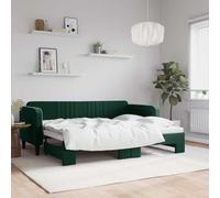 Owoxanthellate Canapé-lit, 2 en 1, en velours, extensible, 80 x 200 cm, espace de rangement, sommier à lattes en bois et métal, design moderne, pour salon, chambre à coucher, bureau