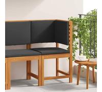 Owoxanthellate Chaise de jardin en bois d'acacia - 50 x 50 x 91 cm - Marron - Design moderne - Robuste et durable - Pour balcon, terrasse et petit coin salon