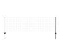 Owoxanthellate Clôture avec poteaux vert - Clôture en treillis - 2500 x 80 cm - Rouleau de 50 m - En acier revêtu par pulvérisation - Kit complet pour extérieur, terrasse et cour