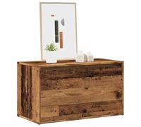 Owoxanthellate Coffre en bois recyclé 80 x 40 x 45 cm avec tiroir, banc de couloir peu encombrant avec espace de rangement, coffre en bois moderne pour couloir, chambre à coucher et garde-robe