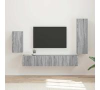 Owoxanthellate Ensemble de 3 meubles TV muraux en bois Sonoma 30 x 31 x 100 cm pour salon, couloir, chambre à coucher