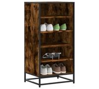 Owoxanthellate Étagère à chaussures 48 x 38 x 97,5 cm en bois et métal Design en grille robuste pour couloir, chambre à coucher, bureau