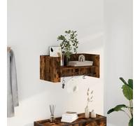 Owoxanthellate Étagère d'angle en bois 70,5 x 35 x 30,5 cm - Barre suspendue - Pour cuisine, salle de bain, chambre à coucher, couloir