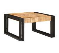 Owoxanthellate Étagère de salle de bain, 40 x 50 x 23 cm, en bois de manguier + fer, étagère de salle de bain, moderne, espace de rangement pour shampooing et serviettes