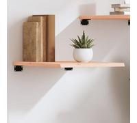 Owoxanthellate Étagère murale, 40 x 60 x 2 cm, en chêne massif, bord naturel, rustique, non traité, design moderne, robuste et durable, pour salon, cuisine, salle de bain, bureau