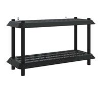 Owoxanthellate Étagère polyvalente à 2 niveaux - En polypropylène - Anthracite - Pour jardin, balcon, garage, cave - Charge maximale : 60 kg - 100 x 40 x 55,5 cm