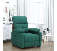 Owoxanthellate Fauteuil de relaxation électrique vert foncé avec 3 positions de couchage 73 x 90 x 100 cm - Housse textile robuste et durable pour salon, maison, cinéma, chambre à coucher
