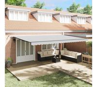 Owoxanthellate Grand store rétractable en aluminium anthracite 600 x 350 cm avec télécommande, design moderne, robuste et durable, protection solaire pour terrasse, balcon, jardin et camping