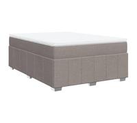 Owoxanthellate Lit à sommier tapissier 140 x 190 cm avec matelas à ressorts ensachés et surmatelas, lit capitonné, housse en tissu, cadre de lit stable avec pieds en bois, pour chambre à coucher et
