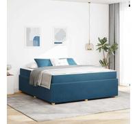 Owoxanthellate Lit capitonné, 180 x 200 cm, bleu, avec matelas à ressorts ensachés, cadre à lattes, design moderne, cadre de lit robuste, pour chambre à coucher, chambre d'adolescent, studio