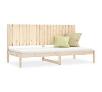 Owoxanthellate Lit de jour, 90 x 200 cm, en pin massif non traité, avec dossier et sommier à lattes, design moderne et espace de rangement sous le lit, robuste et durable, pour salon, chambre d'amis