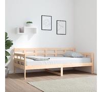Owoxanthellate Lit de jour en pin massif 90 x 190 cm - Canapé et lit combiné - Design moderne - Meuble robuste pour chambre d'enfant, chambre d'amis, studio