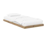Owoxanthellate Lit de sol, 80 x 200 cm, chêne artisanal, à lattes, design futon, moderne, cadre simple peu encombrant, pour chambre à coucher, chambre d'amis et lits loft