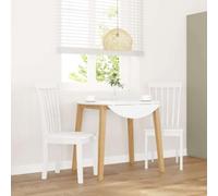 Owoxanthellate Lot de 2 chaises de salle à manger - En bois massif d'hévéa - Ergonomiques et modernes - 43 x 50 x 94 cm - Robuste et confortable - Pour salle à manger, cuisine, salon