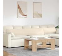 Owoxanthellate Lot de 2 coussins de canapé, beiges, 200 x 40 x 20 cm, design moderne, durables, lavables, pour salon, chambre à coucher, bureau à domicile