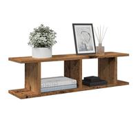 Owoxanthellate Lot de 2 étagères murales 75 x 18 x 20 cm Bois recyclé Charge maximale 20 kg Design moderne pour salle de bain, chambre à coucher, bureau, cuisine