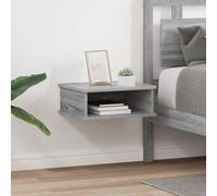 Owoxanthellate Lot de 2 tables de chevet en bois - Gris Sonoma - 40 x 31 x 15 cm - Buffet fin moderne avec espace de rangement et design minimaliste - Pour chambre à coucher, salon et couloir