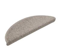 Owoxanthellate Lot de 30 tapis d'escalier autocollants - Aspect sisal - 56 x 17 x 3 cm - Argent - Design moderne - Robuste et lavable - Pour escaliers, salon, couloir, chambre à coucher