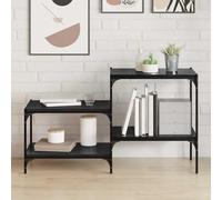 Owoxanthellate Lot de 4 étagères à livres en bois - Noir - 60 x 40 x 1,5 cm - Avec surface durable - Pour salon, chambre à coucher et couloir