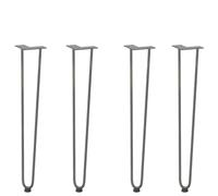 Owoxanthellate Lot de 4 pieds en épingles à cheveux - 72 cm - Acier - Tube de 12 mm - Avec pieds de nivellement - Pour table basse, console, bureau