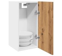 Owoxanthellate Lyon Armoire de cuisine murale en chêne artisanal 30 x 31 x 60 cm - Matériau bois avec montage mural robuste - Grand espace de rangement - Finition facile d'entretien - Design moderne