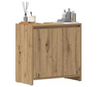 Owoxanthellate Meuble de salle de bain moderne en chêne artisanal, 60 x 33 x 60 cm, avec support mural, peu encombrant, pour petites salles de bains