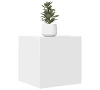 Owoxanthellate Meuble TV - Blanc - 30,5 x 30 x 30 cm - Charge maximale : 60 kg - Montage mural - Design moderne pour salon, chambre à coucher, couloir