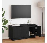 Owoxanthellate Meuble TV LED - Chêne noir - 100 x 38 x 49 cm - Matériau du bois avec télécommande - Buffet moderne pour petit salon, balcon, chambre à coucher
