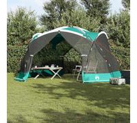 Owoxanthellate Moustiquaire pop-up - 434 x 434 x 230 cm - En polyester robuste et fibre de verre - Résistant aux UV - Avec toit - Montage facile - Pour jardin, terrasse, camping - Vert océan