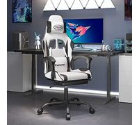 Owoxanthellate OWOX Chaise de gaming avec repose-pieds, en cuir synthétique, 57,5 x 59,5 x 121-131 cm, hauteur réglable, fonction de relaxation à 135°