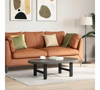 Owoxanthellate Owox - Lot de 2 pieds de table basse - En acier - 50 x 30-31 cm - Réglable en hauteur - Durable - Noir