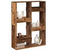 Owoxanthellate Paravent en bois recyclé - 100 x 33 x 135 cm - Étagère sur pied - 6 compartiments - Design moderne - Robuste - Convient pour salon, chambre à coucher, bureau