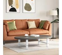 Owoxanthellate Pieds de table basse, blancs, 70 x 31 cm, en acier revêtu par pulvérisation, avec niveleurs réglables, design moderne, robuste et stable, pour salon, salle à manger, bureau