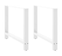 Owoxanthellate Pieds de table de salle à manger - 90 x 72-73 cm - En acier revêtu par pulvérisation - Avec pieds de nivellement réglables - Design moderne - Charge maximale robuste - Pour salle à