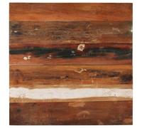 Owoxanthellate Plateau de table carré 70 x 70 cm en bois vieilli massif