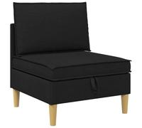 Owoxanthellate Pouf avec espace de rangement, pouf rembourré carré en tissu, repose-pieds ottoman moderne avec couvercle pour salon et chambre à coucher, cube stable et table d'appoint