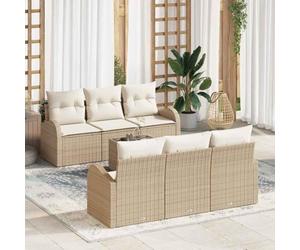 Owoxanthellate Salon de jardin en polyrotin beige 55 x 55 x 37 cm - Mini canapé modulaire pour balcon, terrasse et petit coin salon d'extérieur
