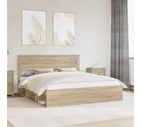 Owoxanthellate Sonoma Cadre de lit en pin 180 x 200 cm avec sommier à lattes, moderne, aspect bois massif, durable, pour chambre à coucher et chambre d'amis