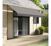 Owoxanthellate Store de balcon - Anthracite - 350 x 150 cm - Extensible - Structure en acier - Protection UV - Hauteur réglable 210 à 300 cm - Pour terrasse, jardin et café