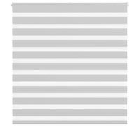 Owoxanthellate Store double - Gris clair - 140 x 100 cm - Klemmfix - Sans perçage - Protection contre les regards et le soleil - 100 % polyester - Design moderne zèbre - Pour salon, chambre à coucher