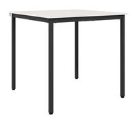 Owoxanthellate Table à manger blanche 80 x 80 x 75 cm en pin massif