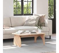 Owoxanthellate Table basse en pin massif 80 x 50 x 31 cm rustique moderne avec veinure naturelle et table rectangulaire pour salon, chambre à coucher, bureau