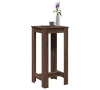 Owoxanthellate Table de bar, marron, aspect chêne, 51 x 50 x 103,5 cm, en bois d'ingénierie, design moderne, avec une charge maximale de 80 kg, peu encombrante pour cuisine, salon, salle à manger