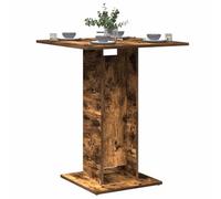 Owoxanthellate Table de bistrot en chêne fumé 60 x 60 x 75 cm en matériau dérivé du bois - Design moderne - Robuste et durable - Pour cuisine, salle à manger, bureau, balcon et gastronomie