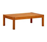 Owoxanthellate Table de jardin en bois massif d'acacia - 85 x 57 x 29 cm - Table basse d'extérieur - Table d'appoint pour jardin, terrasse, balcon, piscine - Table en bois robuste huilée pour