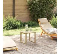 Owoxanthellate Table de jardin pliable 40 x 40 cm marron en pin imprégné - Design moderne - Robuste et résistante aux intempéries - Pour balcon, terrasse, camping, extérieur