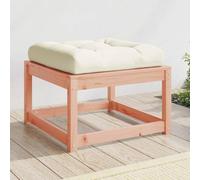 Owoxanthellate Tabouret de jardin, 83 x 73 x 78 cm, en sapin Douglas non traité, avec coussin d'assise blanc crème, petit canapé modulaire, pour balcon, terrasse, jardin d'hiver et salon